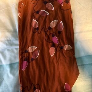 Brown LuLaRoe leggings Light Bulb Pattern